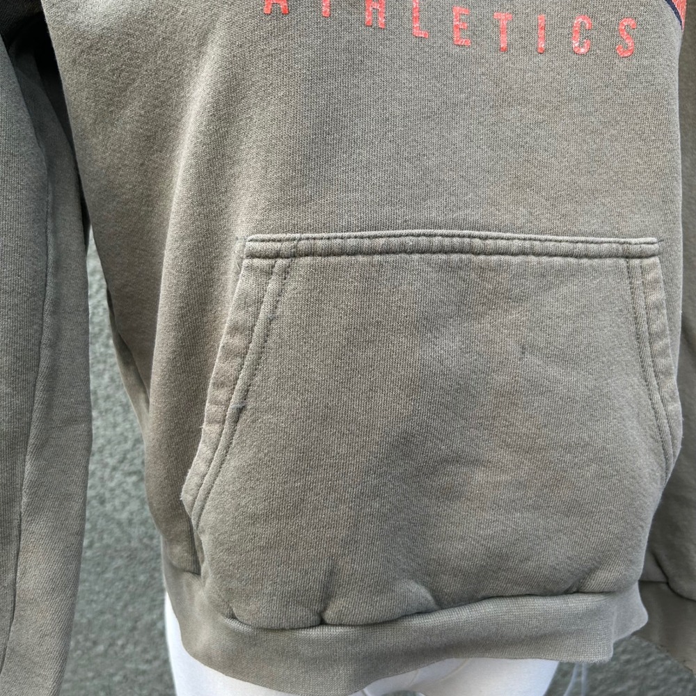 Vintage 90s Nike Hoodie Women Brown Distressed Athletics Spellout Pullover - Picture 8 of 8